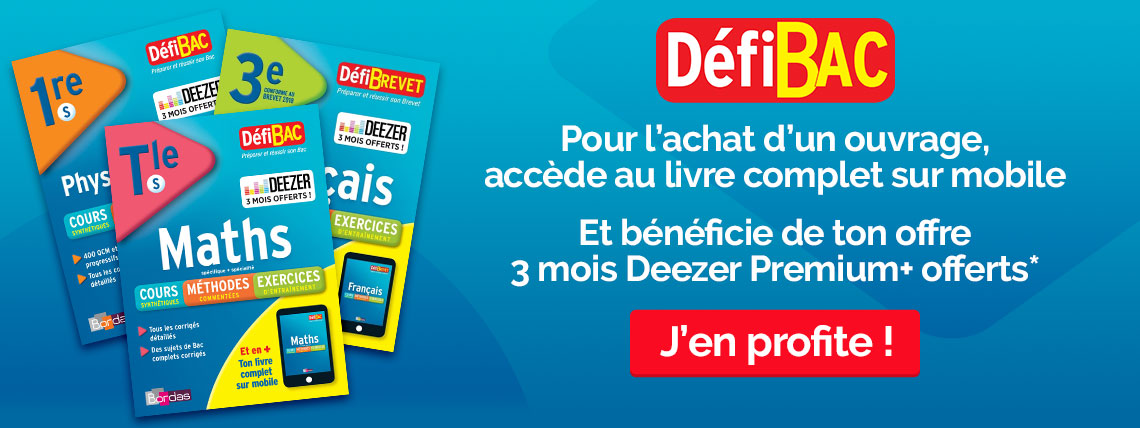 Défibac et défibrevet + Deezer