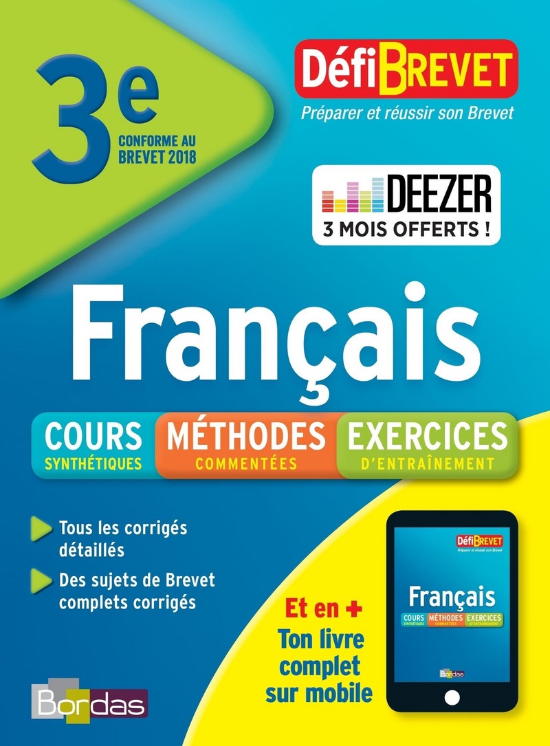 DéfiBrevet Français Brevet 3e