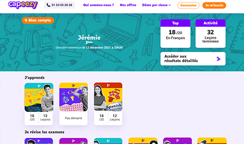 Capeezy soutien scolaire