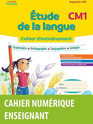 Cahier EDL enquêtes au CM1 