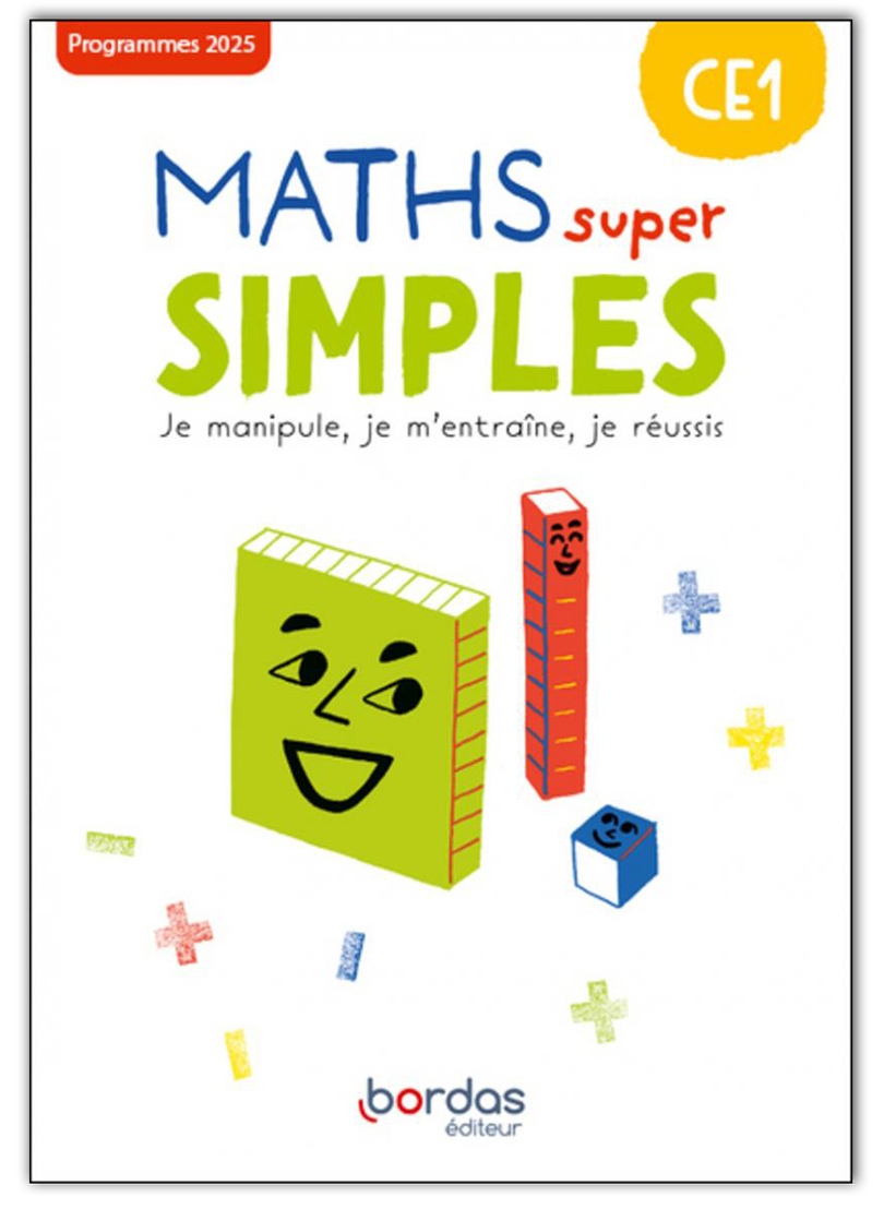 Couverture des Maths super simples CE1 Edition 2025