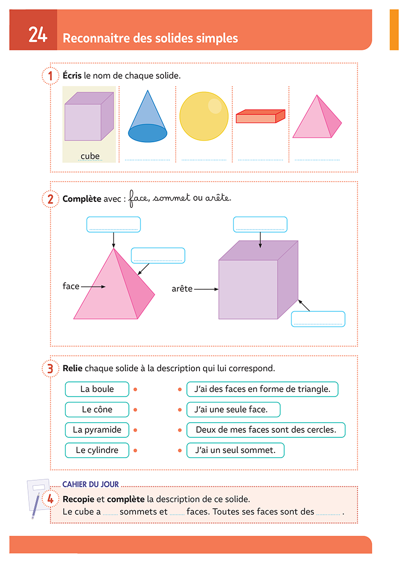 Reconnaître des solides simples Reconnaître des solides simples