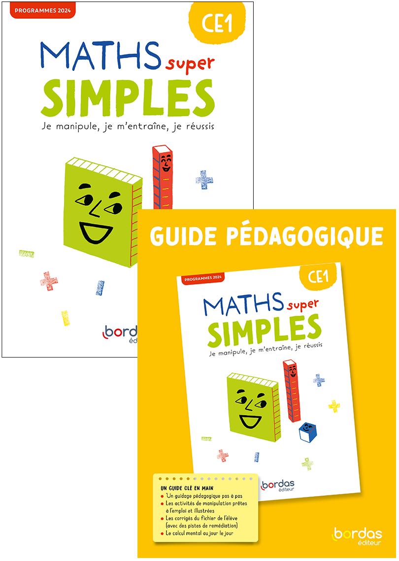 Couverture des Maths super simples CE1 nouvelle édition 2024