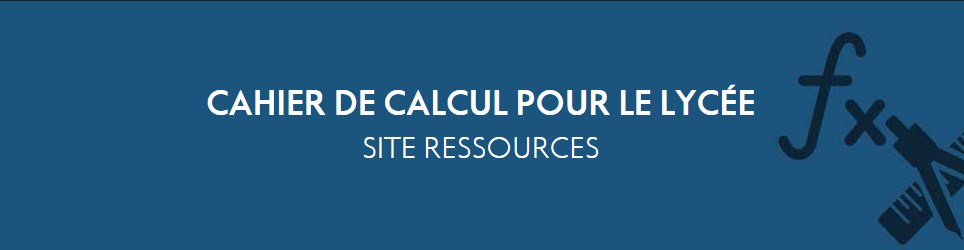 Cahier calcul Mathématiques Lycée