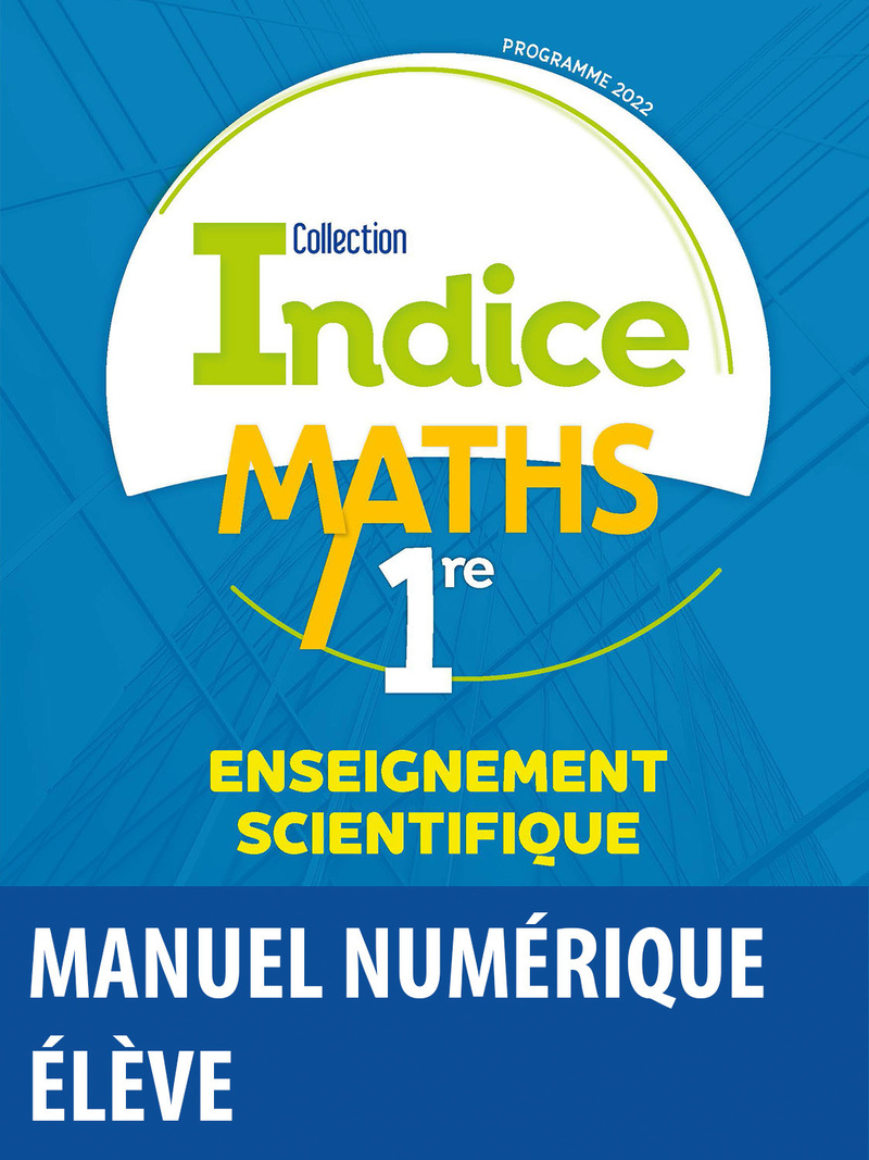 Manuel Numérique Barbazo Maths 1ère Corrigé Pdf Indice Maths - Enseignement scientifique 1re voie générale * Manuel  numérique élève | Bordas éditeur