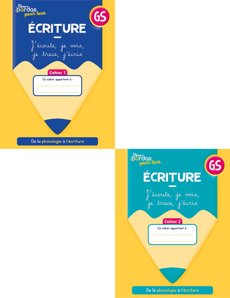 Page De Garde Cahier D'écritue Gs Ecriture GS - Les cahiers Bordas pour tous * Cahier de l'élève (Ed