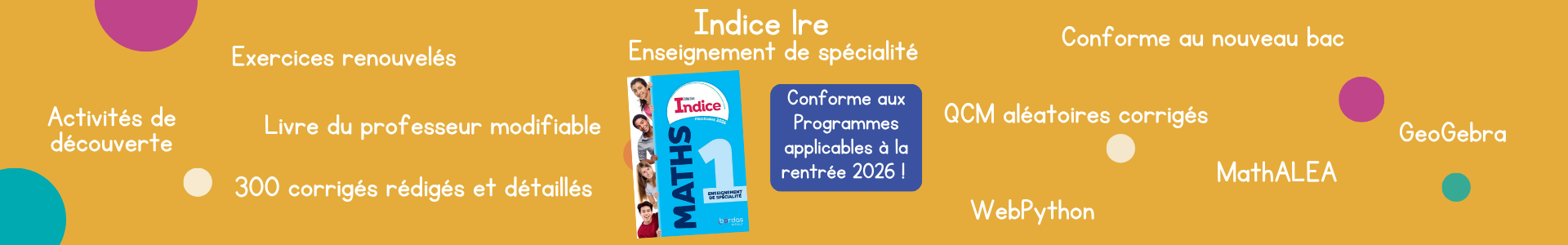 [Slider] Maths 1re spé - 2026