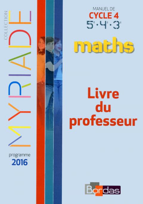 Myriade Mon cahier de maths en vidéos 3e * Cahier numérique enseignant